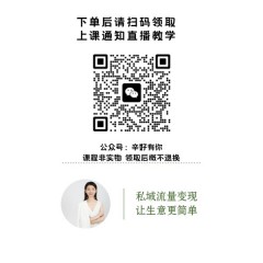 刘辛老师私域变现教学实战课