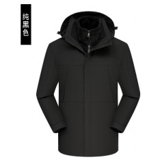 秋冬加绒拆卸户外订做工作园服刺绣印字4S店定制logo三合一冲锋衣