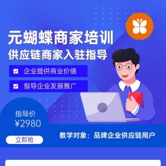 元蝴蝶 商家企业品牌塑造线上指南